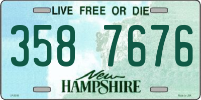 NH license plate 3587676
