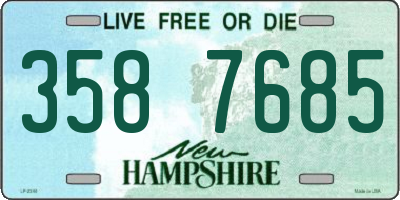 NH license plate 3587685