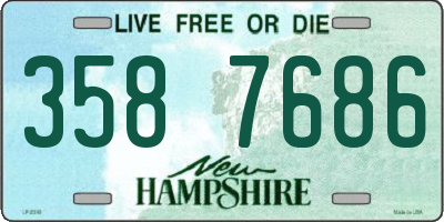 NH license plate 3587686