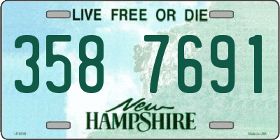 NH license plate 3587691