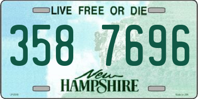 NH license plate 3587696