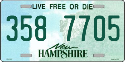 NH license plate 3587705