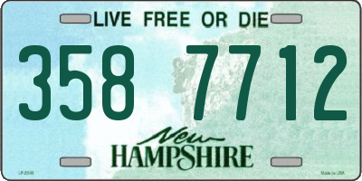 NH license plate 3587712