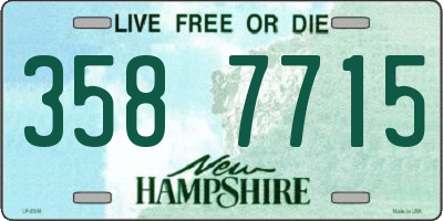 NH license plate 3587715
