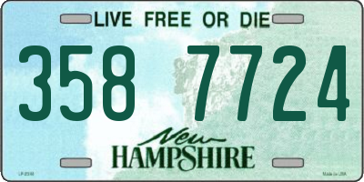 NH license plate 3587724