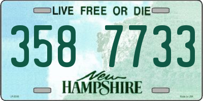 NH license plate 3587733