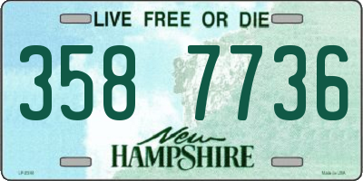 NH license plate 3587736
