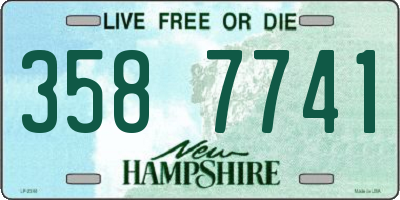 NH license plate 3587741