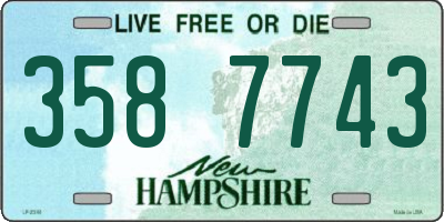 NH license plate 3587743