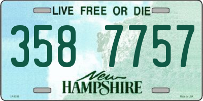 NH license plate 3587757