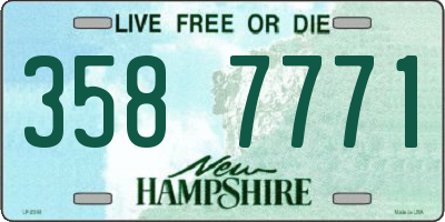 NH license plate 3587771
