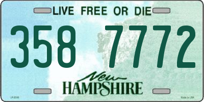 NH license plate 3587772