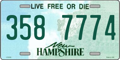 NH license plate 3587774