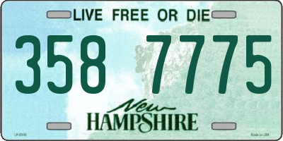 NH license plate 3587775