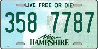 NH license plate 3587787
