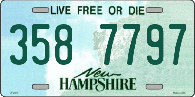 NH license plate 3587797