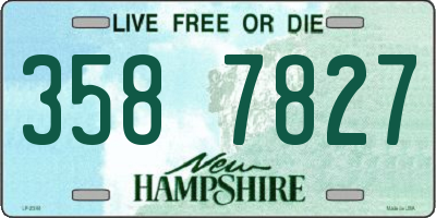 NH license plate 3587827