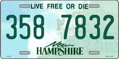 NH license plate 3587832