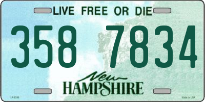 NH license plate 3587834