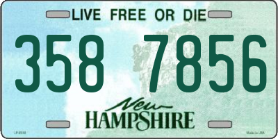 NH license plate 3587856