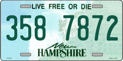 NH license plate 3587872