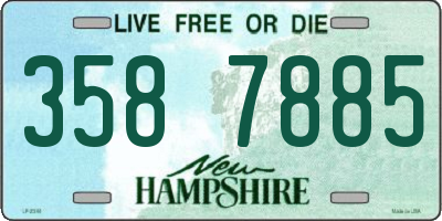 NH license plate 3587885