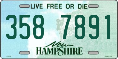 NH license plate 3587891