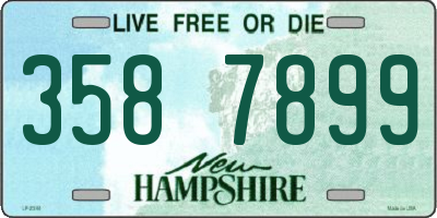 NH license plate 3587899