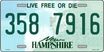 NH license plate 3587916
