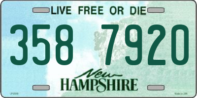 NH license plate 3587920