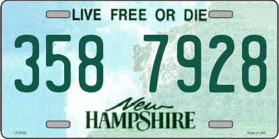 NH license plate 3587928