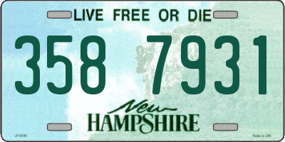 NH license plate 3587931