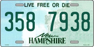 NH license plate 3587938