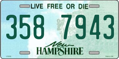 NH license plate 3587943