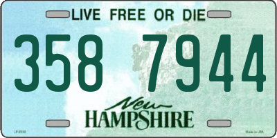 NH license plate 3587944