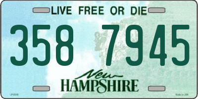 NH license plate 3587945