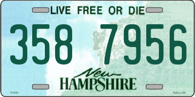 NH license plate 3587956