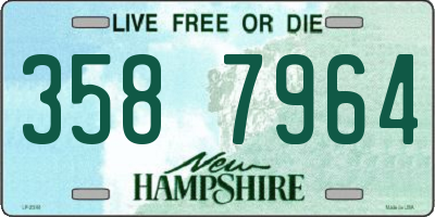 NH license plate 3587964