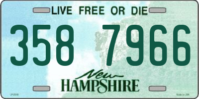NH license plate 3587966