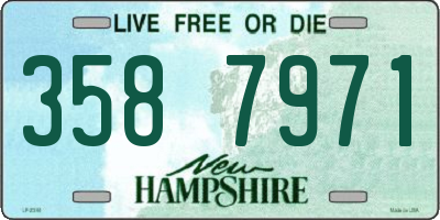 NH license plate 3587971