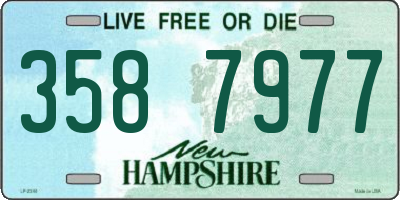 NH license plate 3587977