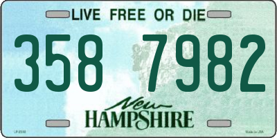 NH license plate 3587982