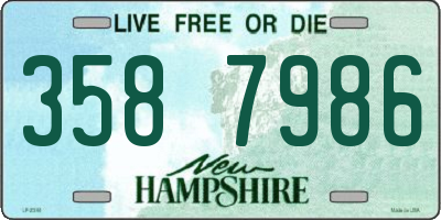 NH license plate 3587986