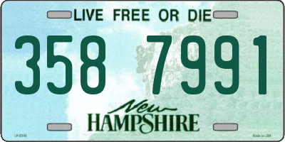 NH license plate 3587991