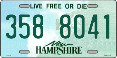 NH license plate 3588041