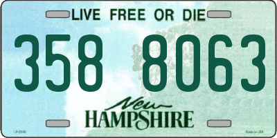 NH license plate 3588063