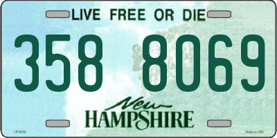 NH license plate 3588069