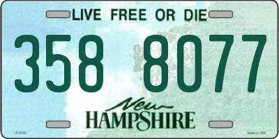 NH license plate 3588077