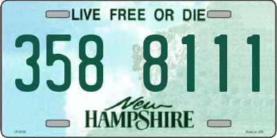 NH license plate 3588111