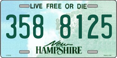 NH license plate 3588125